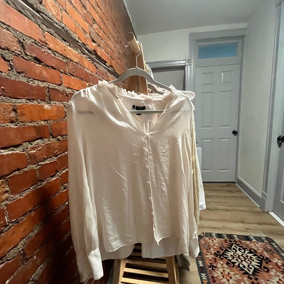 J. Crew Tops - Elegant J Crew Silk White Blouse